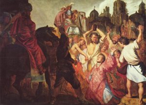 Картина от Рембранд изобразяваща убийството с камъни на Свети Стефан
